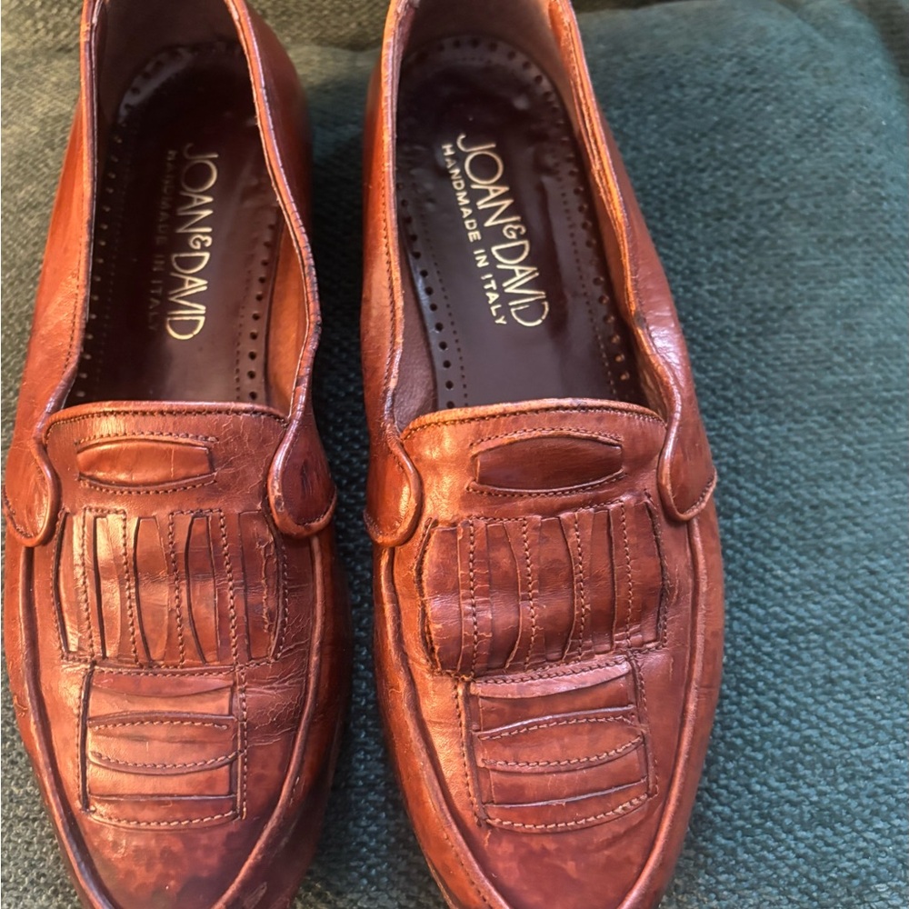 Joan & David Brown Leather Loafers